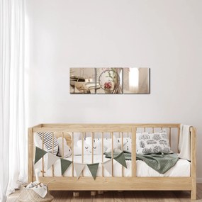 Tablou - Interior de vis cu pian (cu ceas) (90x30 cm)