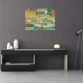 Tablou - Childe Hassam, Oyster Sloop, Cos Cob, reproducere (70x50 cm)