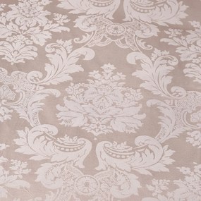 Lenjerie de pat bej din damasc pentru pat dublu 200x200 cm Damask Jacquard – Catherine Lansfield