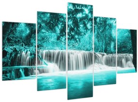 Tablou - Cascada albastră (150x105 cm)