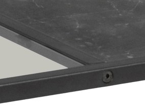 Măsuță de cafea neagră cu blat din sticlă 60x120 cm Strington – Actona