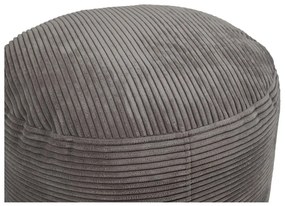 Taburet galben muștar cu tapițerie din catifea reiată Om 60 – SLOWDOWN