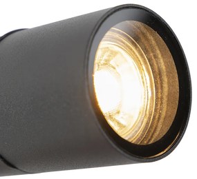 Spot cu vârf reglabil negru IP44 - Solo