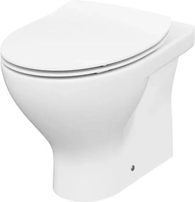 Set vas WC pe pardoseala A37 Cersanit Moduo si capac slim softclose alb