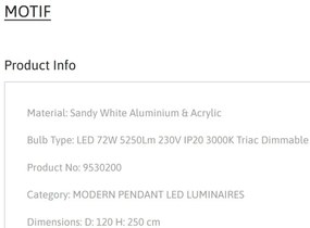 Lustra LED dimabila design circular MOTIF D-120cm