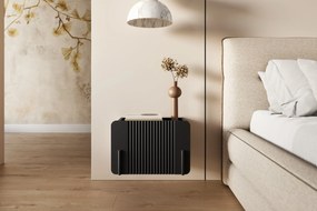 Noptieră Malmi 45 cm cu sertar - negru mat / negru