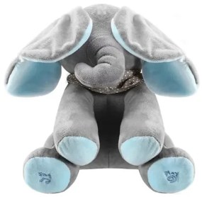 Elefant interactiv care cântă - albastru