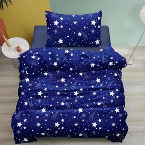 Lenjerie de pat din bumbac Culoare albastru, NIGHT SKY