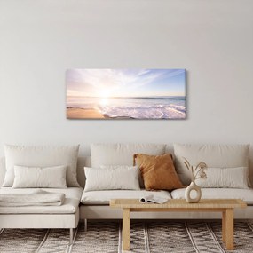 Tablou cu plaja cu nisip (120x50 cm)