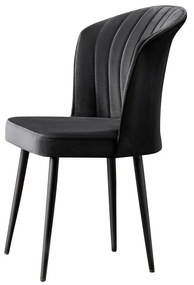 Set de scaune de sufragerie Rubi Black, 4 buc., 4 buc
