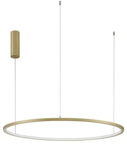 Lustra LED suspendata design modern circular TARQUIN D-80cm aurie