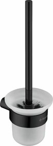Perie WC Deante Round negru mat cu montare pe perete