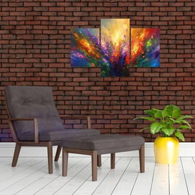 Tablou - Abstracție de flori (90x60 cm)