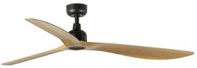 Ventilator de tavan FARO 34360 OUTWOOD L maro/negru d. 150 cm IP44 + telecomandă