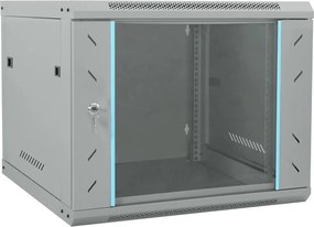 vidaXL Dulap de rețea cu depozitare Gri 60 x 60 x 50 cm Oțel