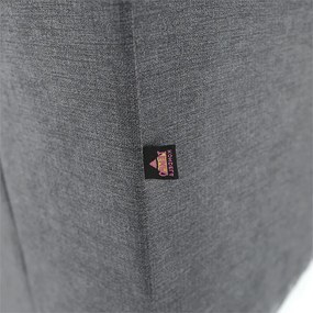 Colţar extensibil, material textil gri, model dreapta, SANTIAGO