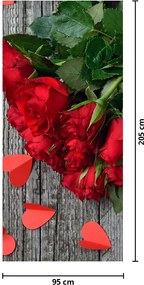 Fototapet pentru ușă - Buchet de flori (95x205cm)