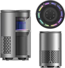 Purificator de aer DREO 530AS, 25 m², 221 m³/h, aspirație la 360°, True HEPA, Wi-Fi, cronometru, ultra silențios, senzor de calitate a aerului, negru