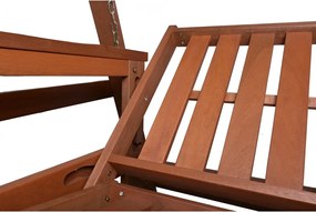 Balansoar de grădină verde/ din lemn Vegas Lux - Rojaplast