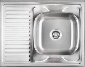 Chiuveta inox incastrata Quadron Pop Robin 111 inox satinat 80x60 cm dreapta