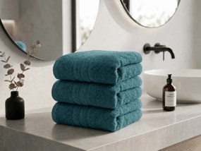 Prosop CLASSIC COLOR 50 x 100 cm petrol, 100% bumbac