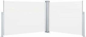 vidaXL Copertină laterală retractabilă, crem, 120 x 1000 cm