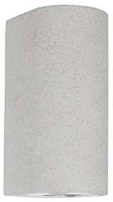 Aplica perete moderna de exterior cu iluminat ambiental IP65 LIDO II alba