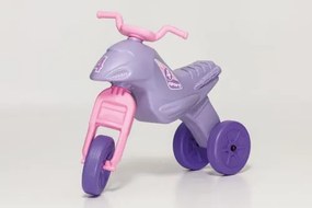 Motocicleta copii cu trei roti fara pedale mare culoarea roz-mov multicolor