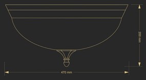 Plafoniera design clasic realizata manual Decor