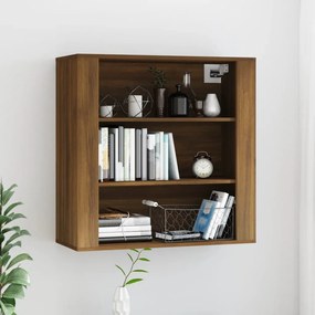 vidaXL Dulap de perete, stejar maro,80x33x80 cm, lemn prelucrat