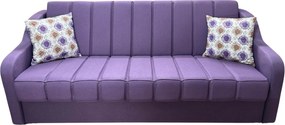 Canapea ALEX extensibila, 3 locuri, cu lada de depozitare, stofa mov, 220x90x90 - Copie Mov