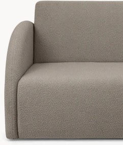 Canapea extensibilă cu 3 locuri și spațiu de depozitare Nubi 140 cm - bouclé bej Quelle 16