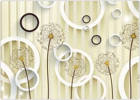 Tablou abstract a păpădiei (70x50 cm)