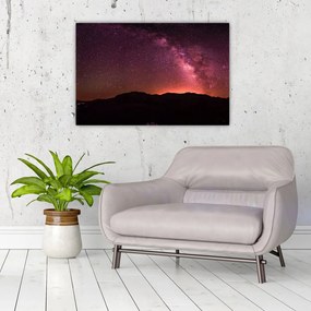 Tablou calea lactee roz (90x60 cm)