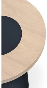 Măsuță de cafea albastră/în culoare naturală cu aspect de lemn de frasin 50x120 cm Nori – Teulat