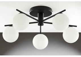 Jupiter 2049 - Lustră aplicată PRATO 5xG9/14W/230V negru/alb