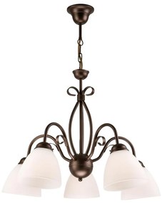 Lustră pe lanț ADELLE 5xE27/60W/230V