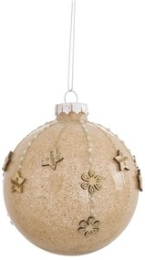 Glob de Crăciun din sticlă Marron – Casa Selección