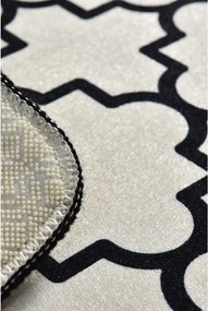 Covoraș de baie negru/bej 40x60 cm Kupa – Foutastic