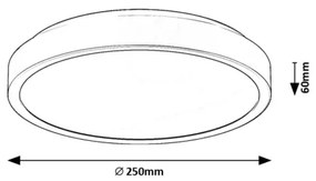 Plafonieră LED pentru baie Rabalux 71257 SAMIRA LED/18W/230V IP44 alb