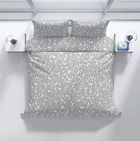 Lenjerie de pat din bumbac TRIENO gri Dimensiune lenjerie de pat: 70 x 90 cm | 140 x 200 cm