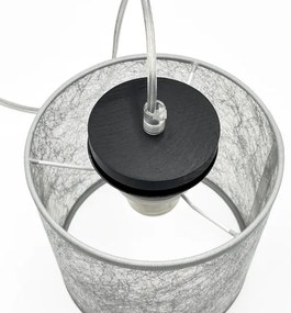 Pendul pe cablu ROSA 1xE27/60W/230V negru/gri