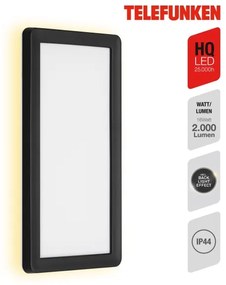 Aplică LED de exterior Telefunken 313605TF LED/16W/230V IP44 negru