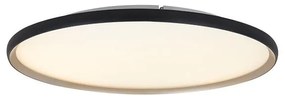 Plafoniera LED CCT, diametru 60cm, Negru-Auriu, ZB-25189