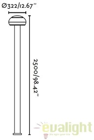 Stalp exterior inaltime 250cm IP44 Boletus 74395