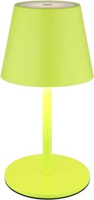 Globo 58488NG-LED Lampă de masă VANNIE pentru exterior, reglabilă (dimmabilă), cu control tactil și reîncărcabilă, 3W/5V IP54 1800mAh, verde