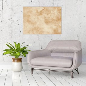 Tablou pe sticlă - Hârtie veche de pergament (70x50 cm)