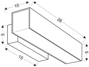 Aplică perete LED LANDER LED10W/230V