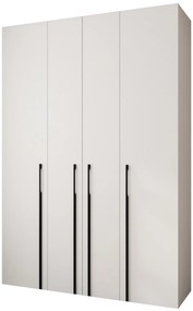 Dulap de haine 170 cm Carmela 40-3 (alb + Negru). 1126617