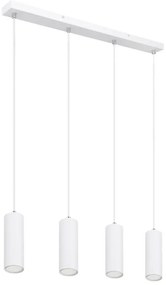 Lustra cu 4 pendule design modern ROBBY alb
